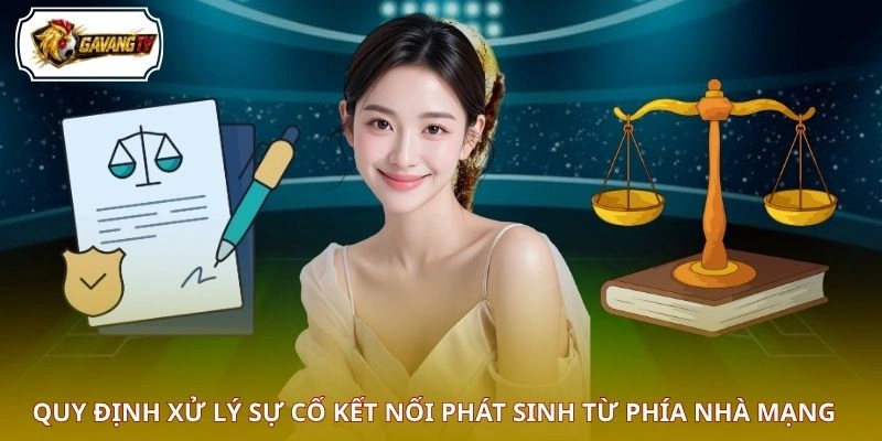 Quy định xử lý sự cố kết nối phát sinh từ phía nhà mạng